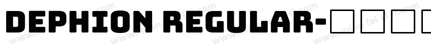 Dephion Regular字体转换